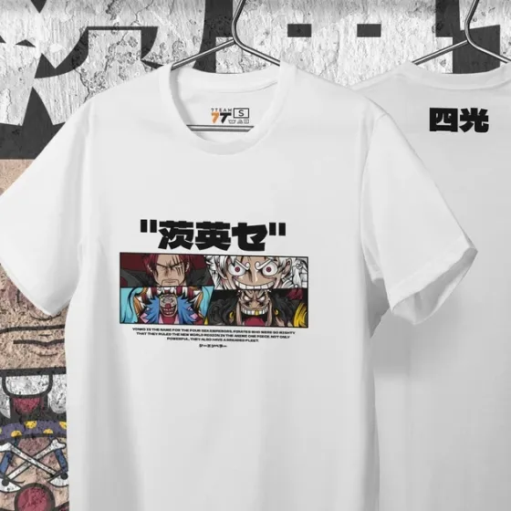 Футболка для подростка мальчика с принтом Ван Пис Yonko Размер 160 Anime10279 Днепр