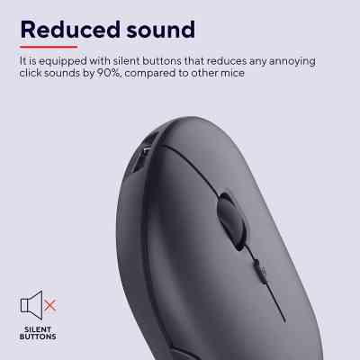 Мышка Trust Puck Wireless/Bluetooth Silent Black (24059) Винница