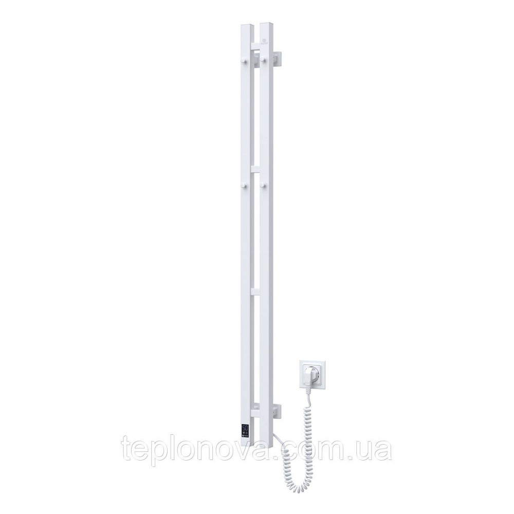 Полотенцесушитель электрический Navin Силуэт Квадро 90х1200 Sensor правый, белый Черновцы - изображение 1
