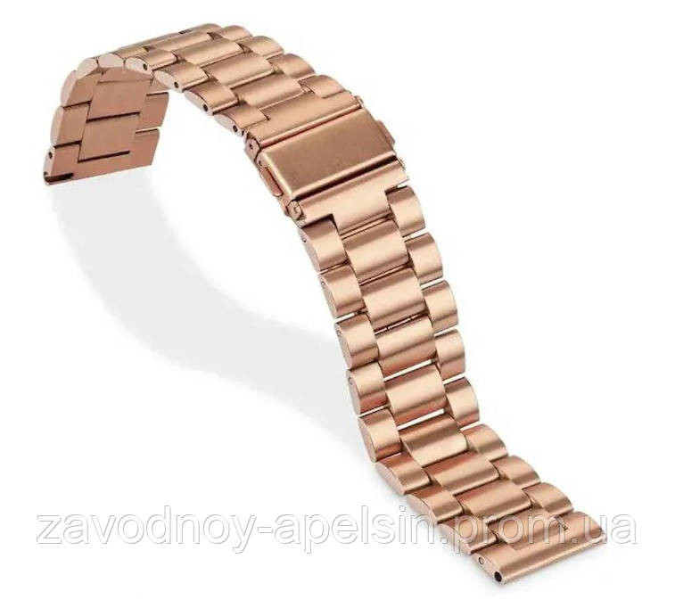 Ремешок Браслет Huawei GT3 pro 43mm металлический (розовый) Одесса - изображение 2