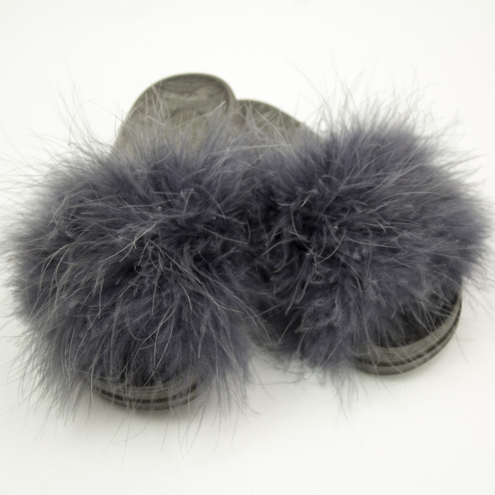 Шлепанцы пушистики для девочки детские PaGo серые Kids Одесса - изображение 9
