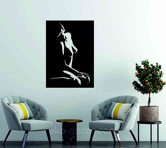 Декоративное настенное Панно «Силуэт женщины», Декор на стену Киев