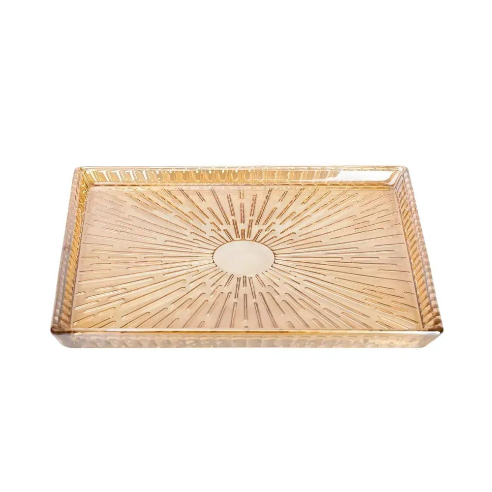 Yiwu Блюдо для закусок скляне 24,5*20,5*2 см прямокутне HP-YH-54 Киев - изображение 3