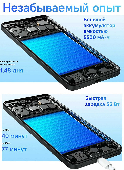 Смартфон Xiaomi Redmi Note 14 8/256GB Global — батарея 5500 мА·ч и NFC Київ - фото 3