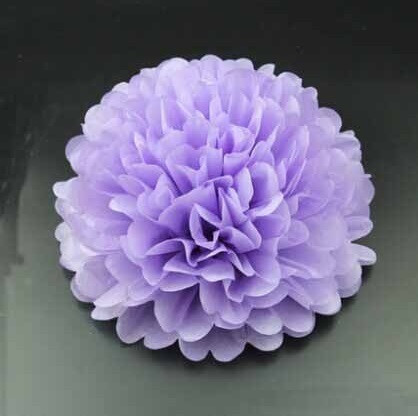 Помпон бумажный для праздника 15 см сиреневый Киев - изображение 3