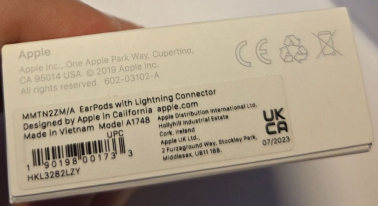Оригінальні навушникі Earpods lightning лайтнинг провідні від Apple. Київ - фото 3