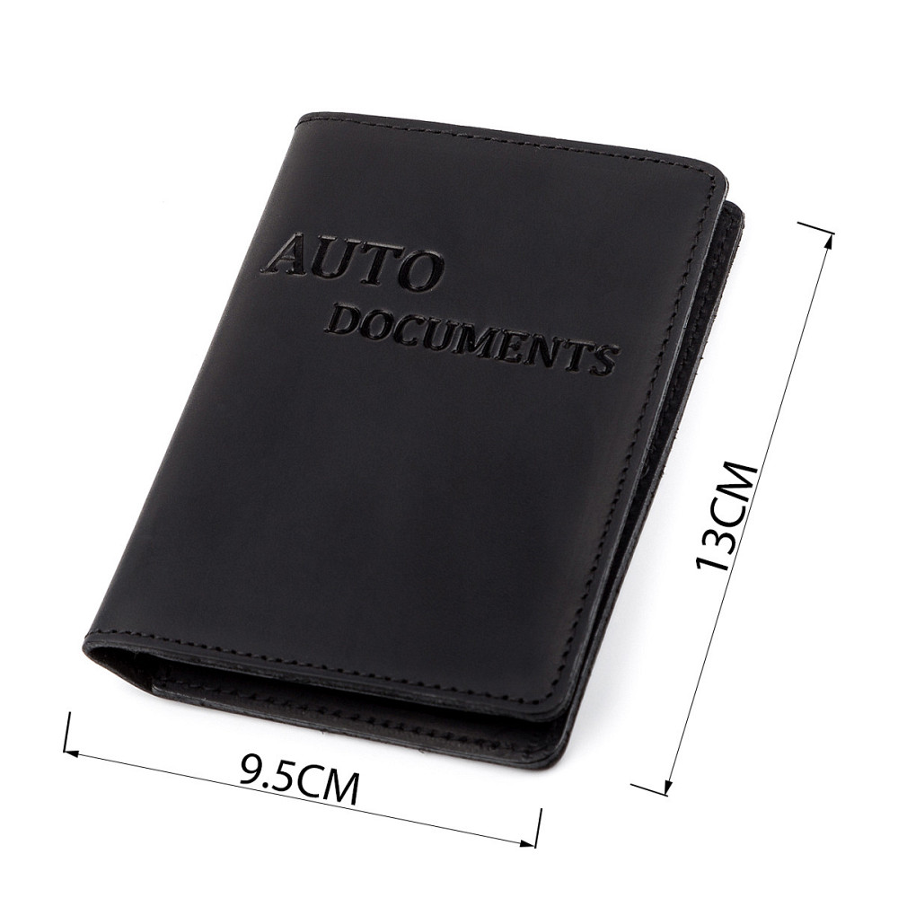 Обложка для автодокументов Shvigel 13923 кожаная Черная Киев - изображение 4