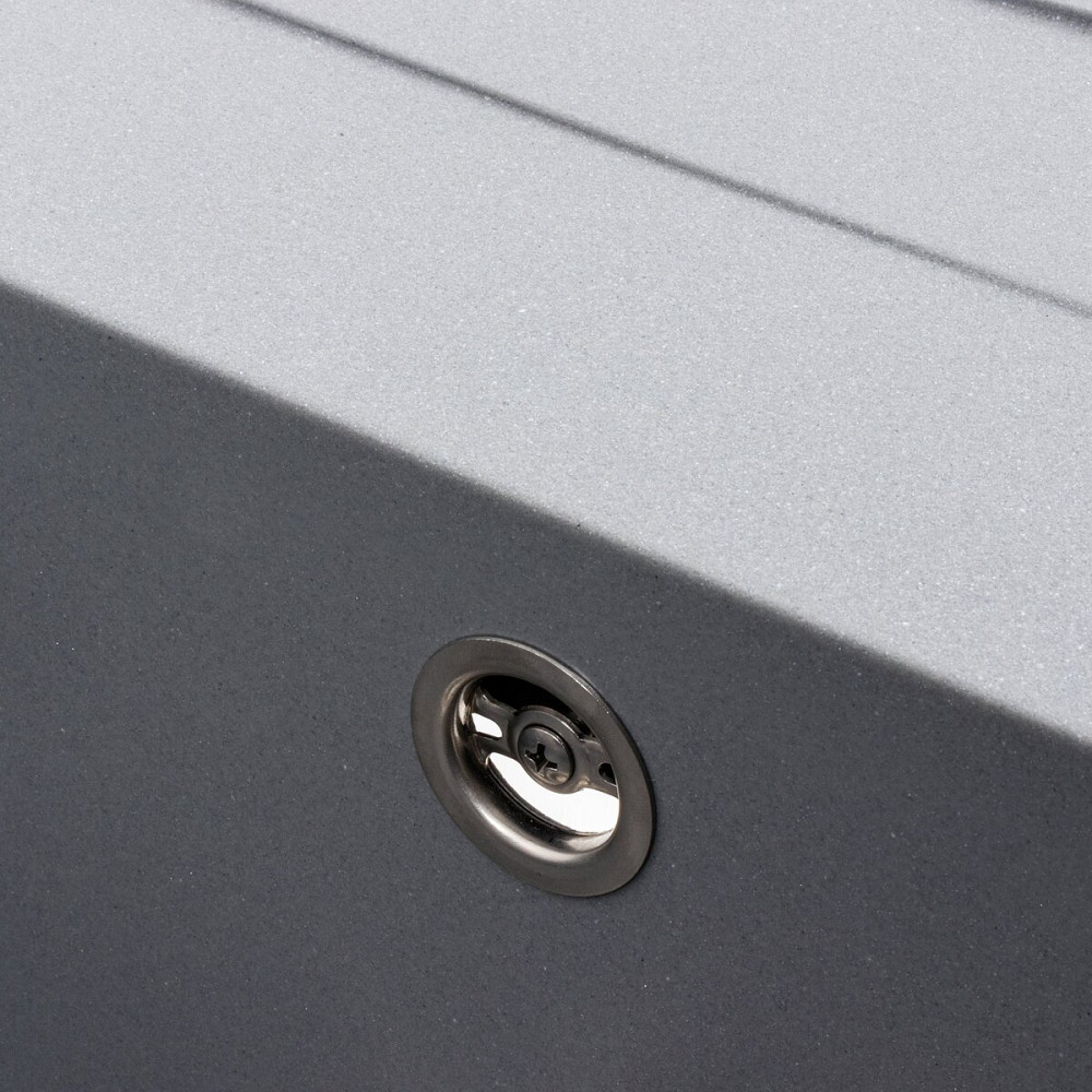 VALESO Гранітна мийка для кухні VALESO CASCADA 7050 матова Сірий металік Коломия - фото 11