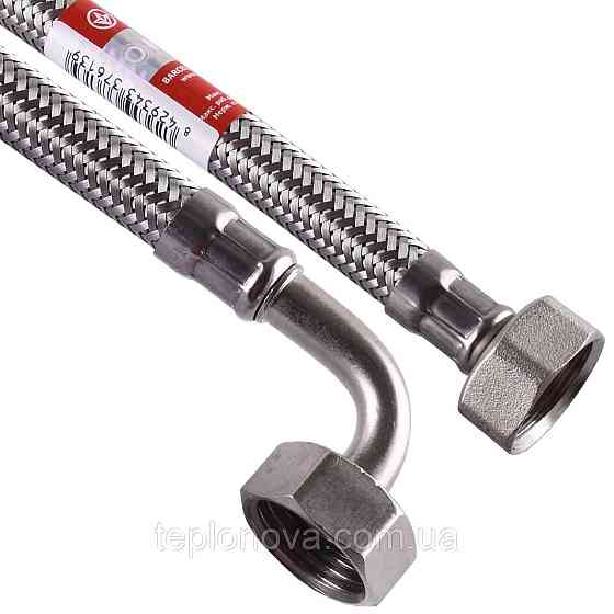 Шланг водяний кутовий TUCAI 1/2| x1/2" ВВ 0,5 м TAQCODOHG-1212-500 200411 Чернівці