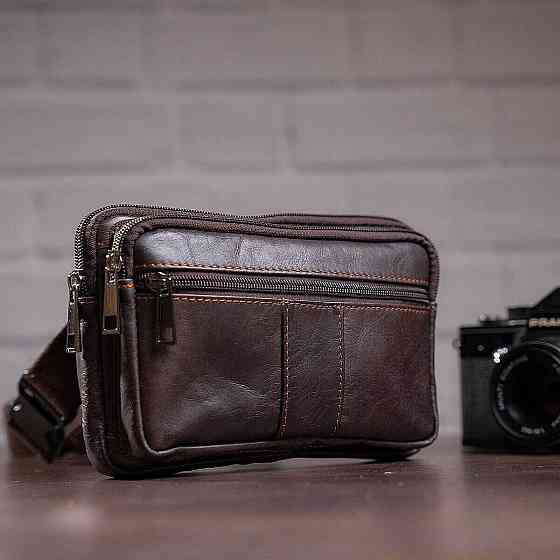 Сумка на пояс Vintage 14727 Коричнева Київ