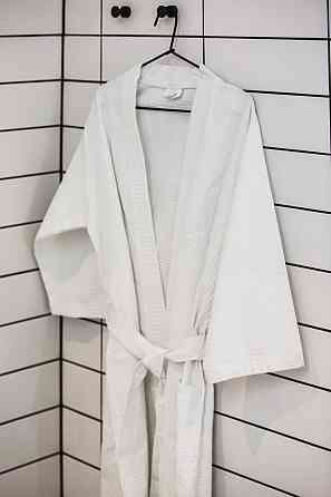 Ecotton Халат готельний Ecotton XXL вафельний білий з поясом універсальний White 52-54 розмір у Київ