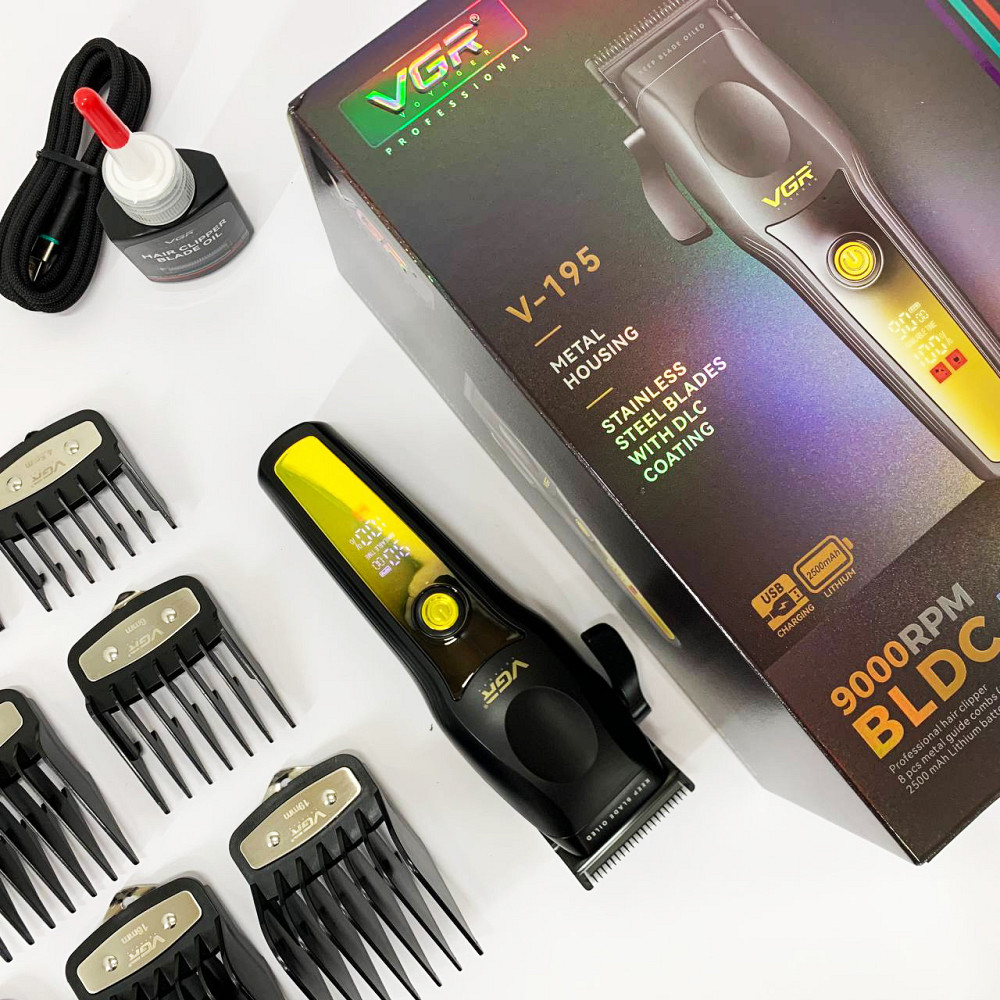 Професійна машинка для стрижки волосся VGR, Електрична акумуляторна машинка для стрижки LK-18 Львів - фото 4