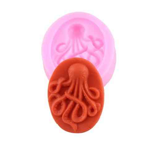 Молд морской Осьминог 46 на 38 мм розовый Киев