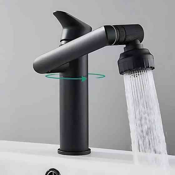 Смеситель трансформер для ванной и кухни,Черный SBR Киев