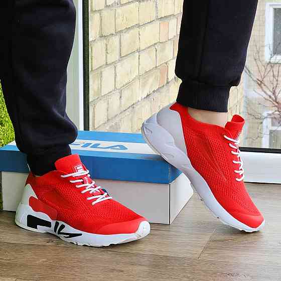 Кросівки FILA Червоні Чоловічі Філа Тканинні Літні для бігу (розміри: 41,42,43) Дніпро