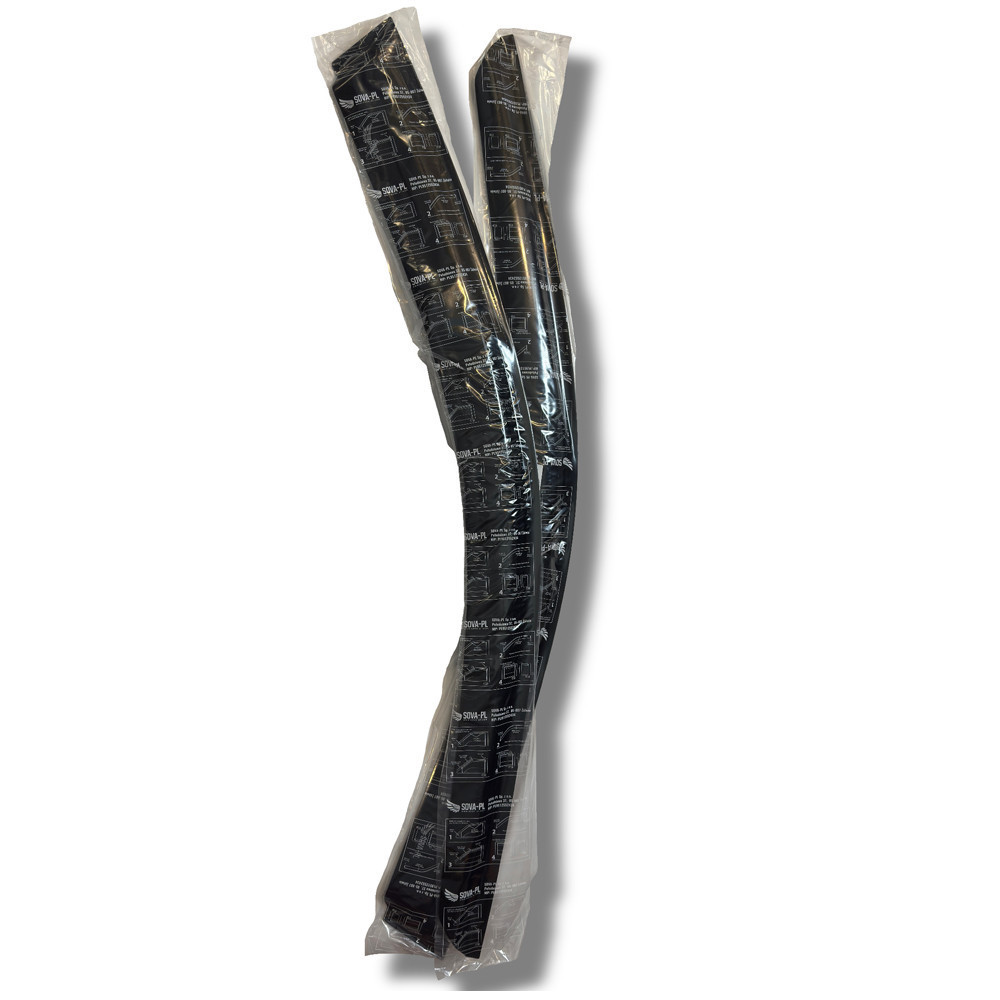 Дефлектори вікон (вітровики) Opel Movano 2010-2023, 2шт, SOVA-PL, на скотчі Вінниця - фото 8