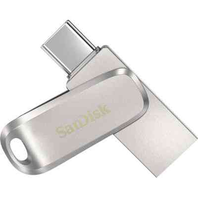 USB флеш накопитель SanDisk 1TB Ultra Dual Luxe Silver USB 3.2/Type-C (SDDDC4-1T00-G46) Винница