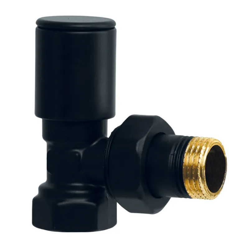 Кран для сушарки рушників кутовий Koer KR.531.Black - 1/2
