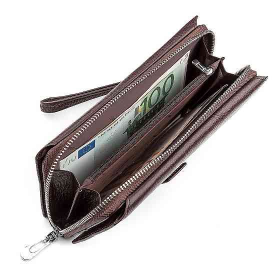 Гаманець жіночий ST Leather 18457 (SТ228) з натуральної шкіри Коричневий Київ