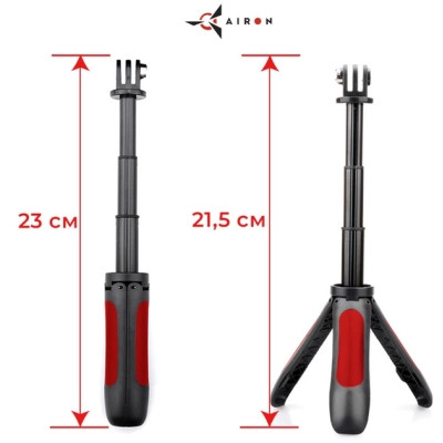 Аксессуар к экшн-камерам AirOn монопод-штатив AC188 (69477915500111) Винница - изображение 3