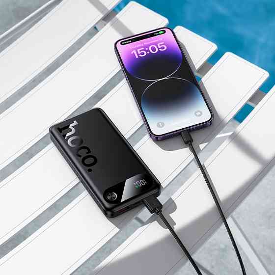 Павербанк 10000 mAh HOCO J154 Victorious 22.5W+PD20W быстрая зарядка черный power bank повербанк Одесса