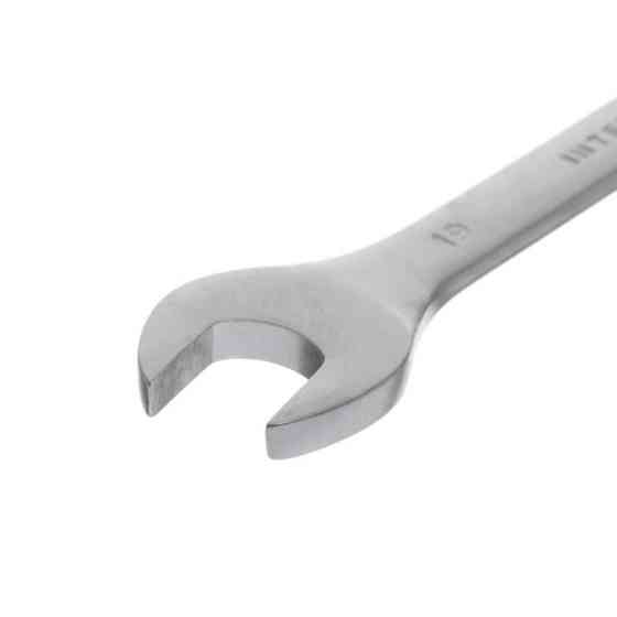 Ключ рожково-накидний, шарнірний, 19 мм,, Cr-V, покриття: сатин-хром INTERTOOL XT-1419 Київ