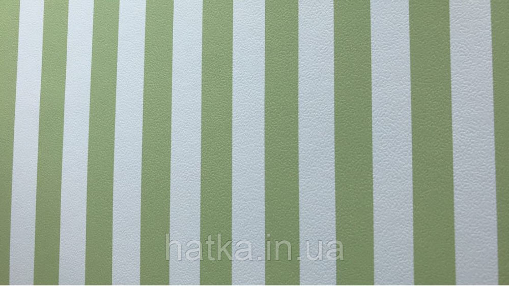 Шпалери вінілові на флізеліні Petite Fleur 4 Rasch Texti 289106 смуги широкі зелені та білі Київ - фото 1