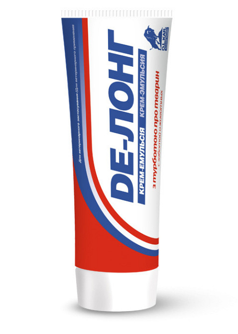 Крем-эмульсия Де-Лонг с декаметоксином туба 200 г, O.L.KAR. Винница - изображение 1