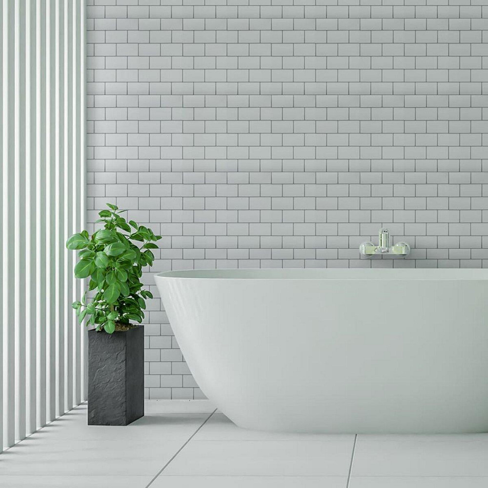 Самоклеюча поліуретанова плитка біла цегла 305х305х1мм (D) SW-00001193 Київ - фото 7