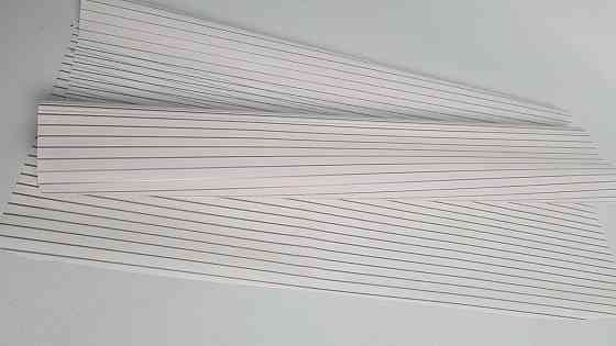 Калька для квітів рулон 8 м тонований матовий (77) (h660) No 2 золоті смужки Білий (1 шт.) Харків