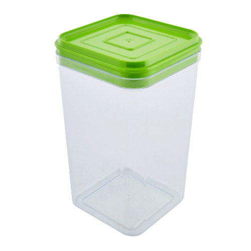 Ємність для сипучих продуктів 1,3л прозорий/оливковий Алеана Житомир - изображение 1