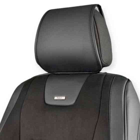 Чохли універс. 3d "екошкіра + тканина" 1+1 передні montana чорні салону Мукачево