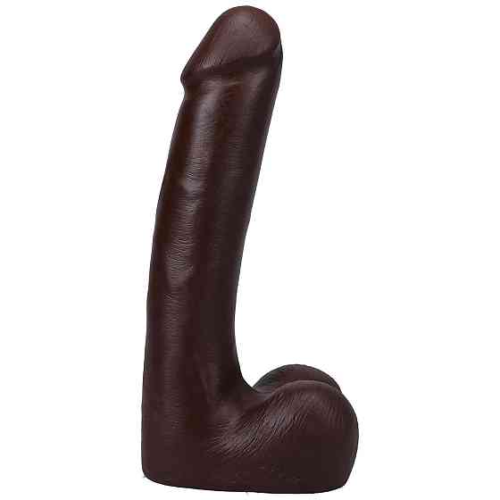Фалоімітатор Doc Johnson The Realistic Cock ULTRASKYN - 9 Inch with Balls Chocolate Sex Aura Київ