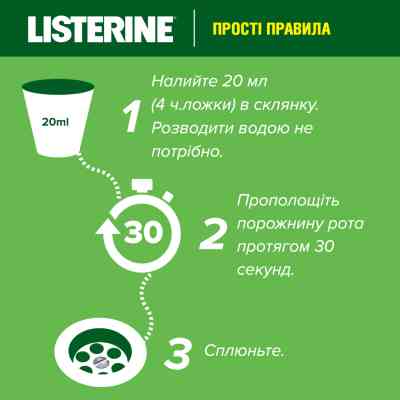 Ополаскиватель для полости рта Listerine Naturals с эфирными маслами 500 мл (3574661643335/3574661657462) Винница