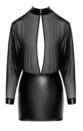 Сукня Noir Handmade F348 Powerwetlook and tulle dress - 3XL Львів