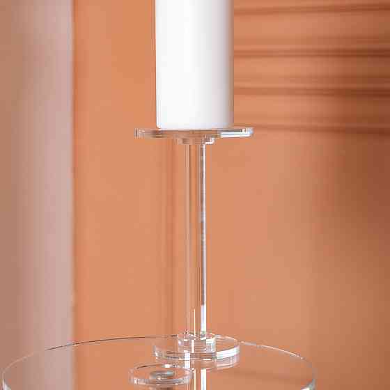 Тортівниця скляна на ніжці 12×23 см кругла стійка для торта, капкейків HP-4-67S Київ