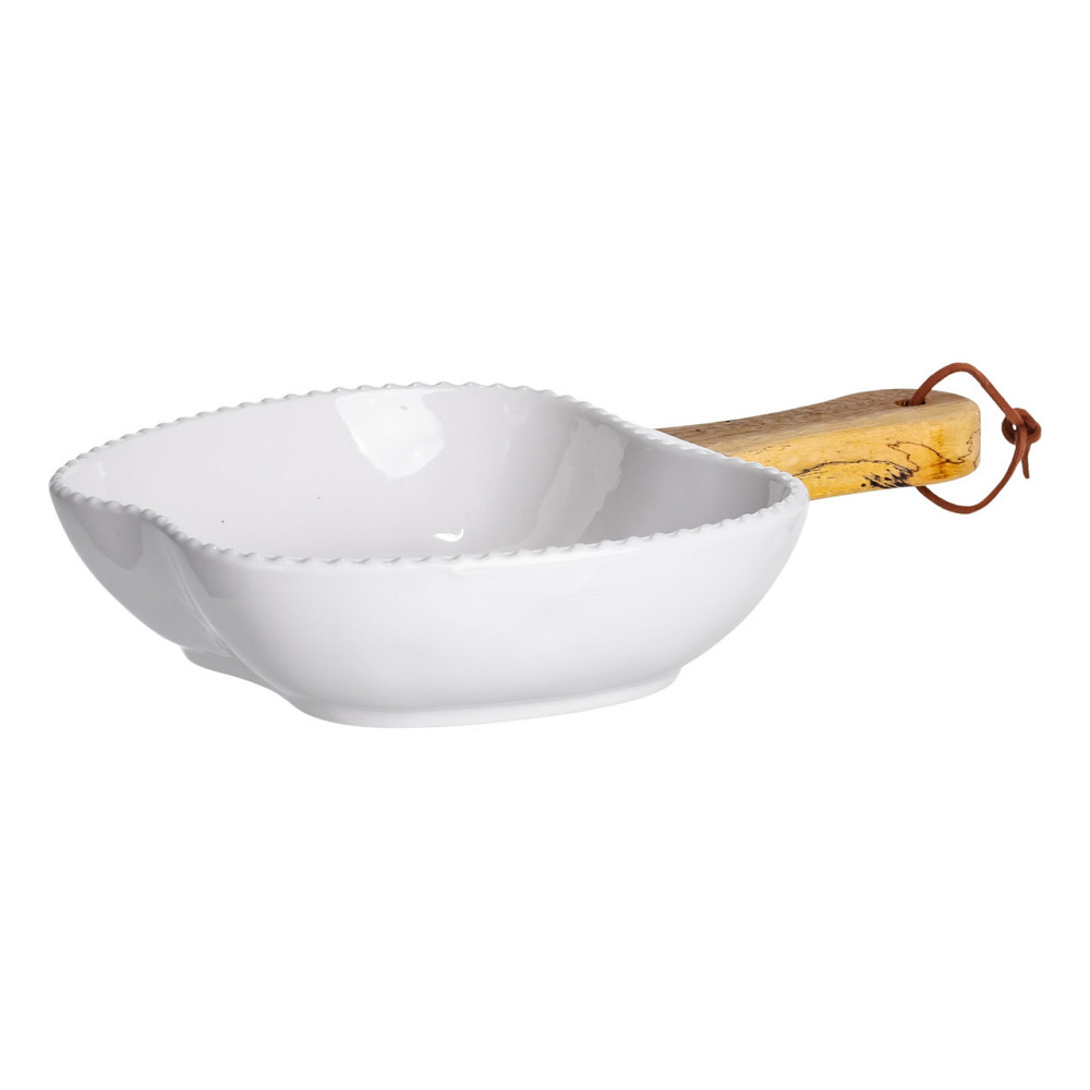 Глибока фарфоровая тарілка з ручкою "Яблуко" 23 см Київ - фото 4