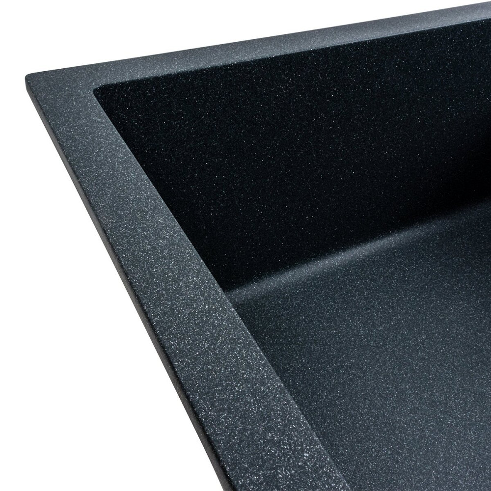 VALESO Гранітна мийка для кухні VALESO CASCADA 7050 матова Антрацит Коломия - фото 9