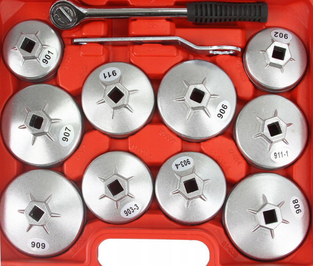 Торцеві ключі насадки для різних видів масляних фільтрів 23 елементи в кейсі Mar-Pol (M57611) Нововолинськ - фото 2