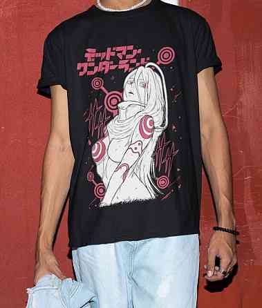 Футболка аниме Дандадан Вондерланд Вондерланд Момо оверсайз (S/M/L) Черний AnimeJ1050 Днепр