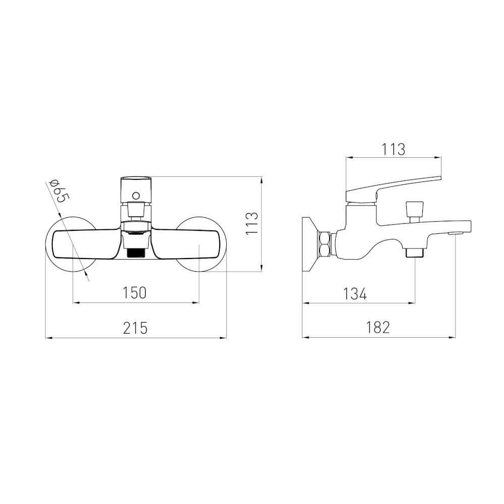 Смеситель для ванны VOLLE CANTE pistola gris графит 1512.031005 Киев - изображение 2