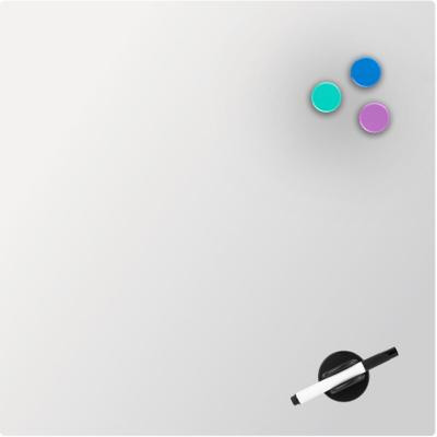 Офісна дошка Axent скляна магнітно-маркерна 45х45 см, біла (9614-21-А) Вінниця - фото 1