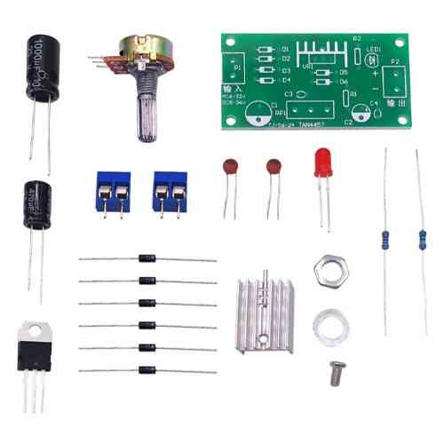 Конструктор для сборки модуля регулятора напряжения LM317 комплект DIY Киев