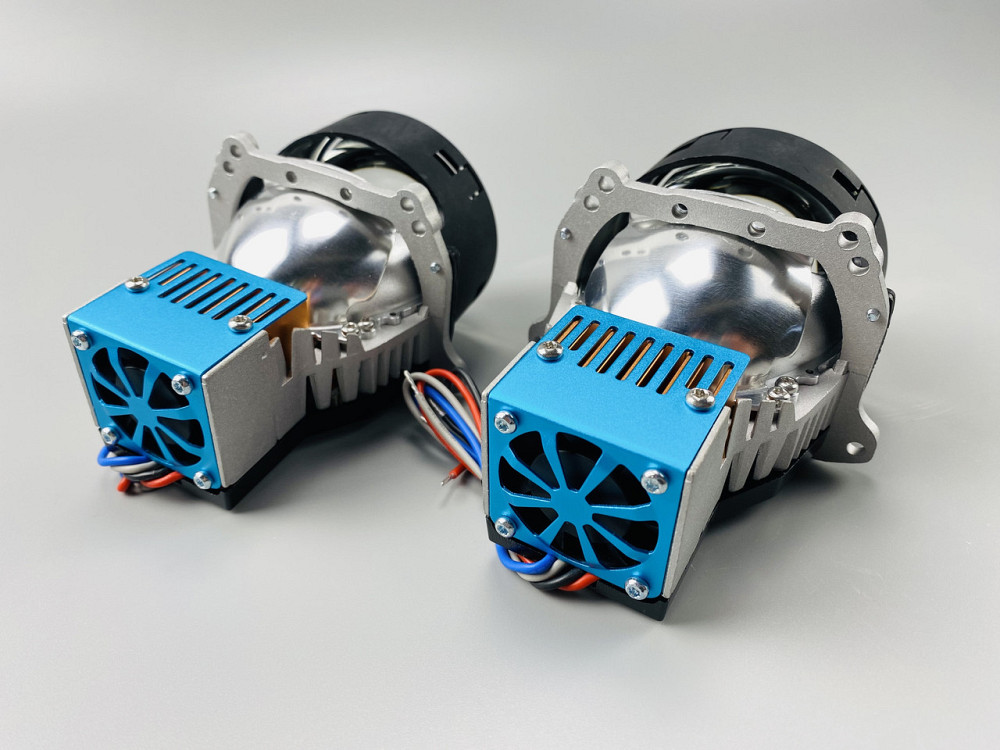 Додаткові автомобільні LED лінзи універсальні 3 inch R6D 128 мм IP67 6000 K Мукачево - фото 5