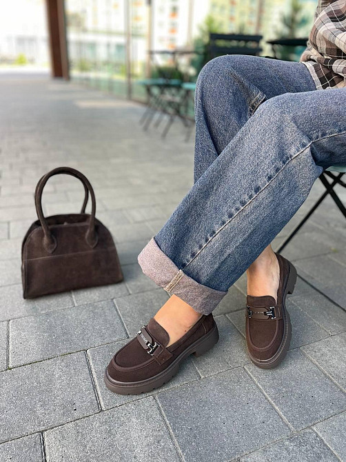 PLPS Туфлі жіночі PLPS R060-6 коричневі (весна-осінь, замша натуральна) (6005) Коломия - фото 2