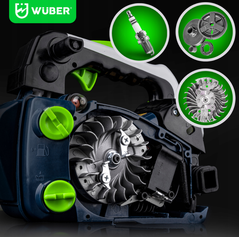 Бензопила ланцюгова 1к.с Wuber (Польща) Київ - фото 7