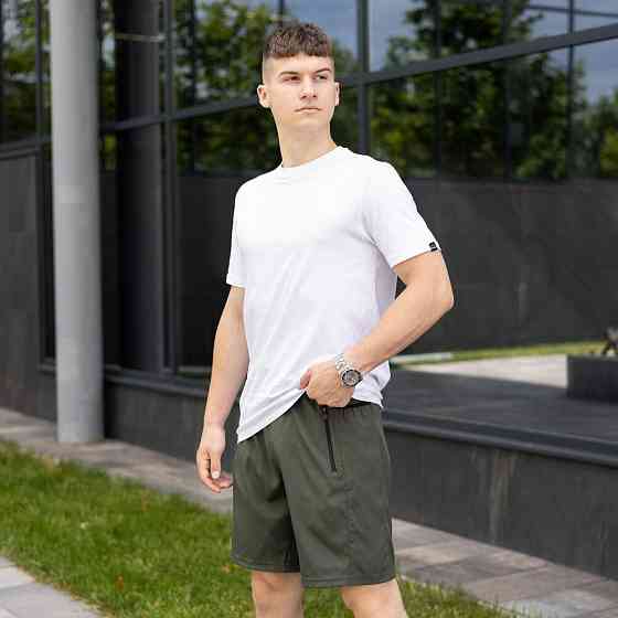 Чоловічі шорти прямого крою хакі Pobedov Vil'nyy Київ