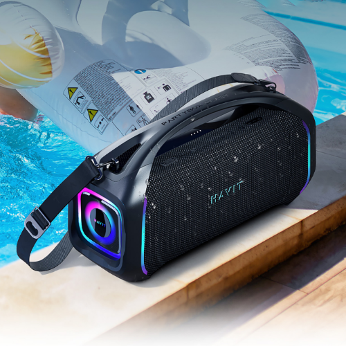 Портативна колонка HAVIT SK910BT (TWO MIC) IPX6 "Party Blast" 100W RGB Black (1шт/ящ) Житомир - фото 2
