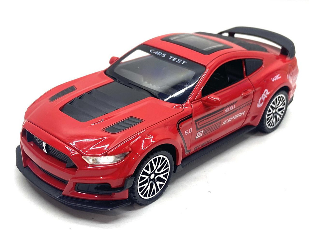 Машинка металева TK Union Group Ford Mustang Shelby 1:32 світло звук Червона (GT-1712) Чернігів - фото 1