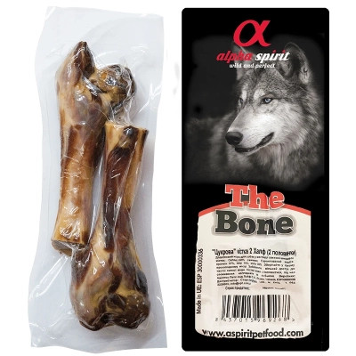 Лакомство для собак Alpha Spirit Ham Bones Two Half Vacuum 2 половинки 15 см (8437015969268) Винница - изображение 1